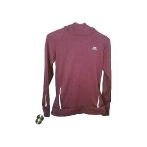 Kalenji Decathlon Hooded Running Shirt Thumb Holes Reflective Tape XS Athletic